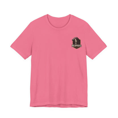 Edgy Racer Tee with Skull Graphic