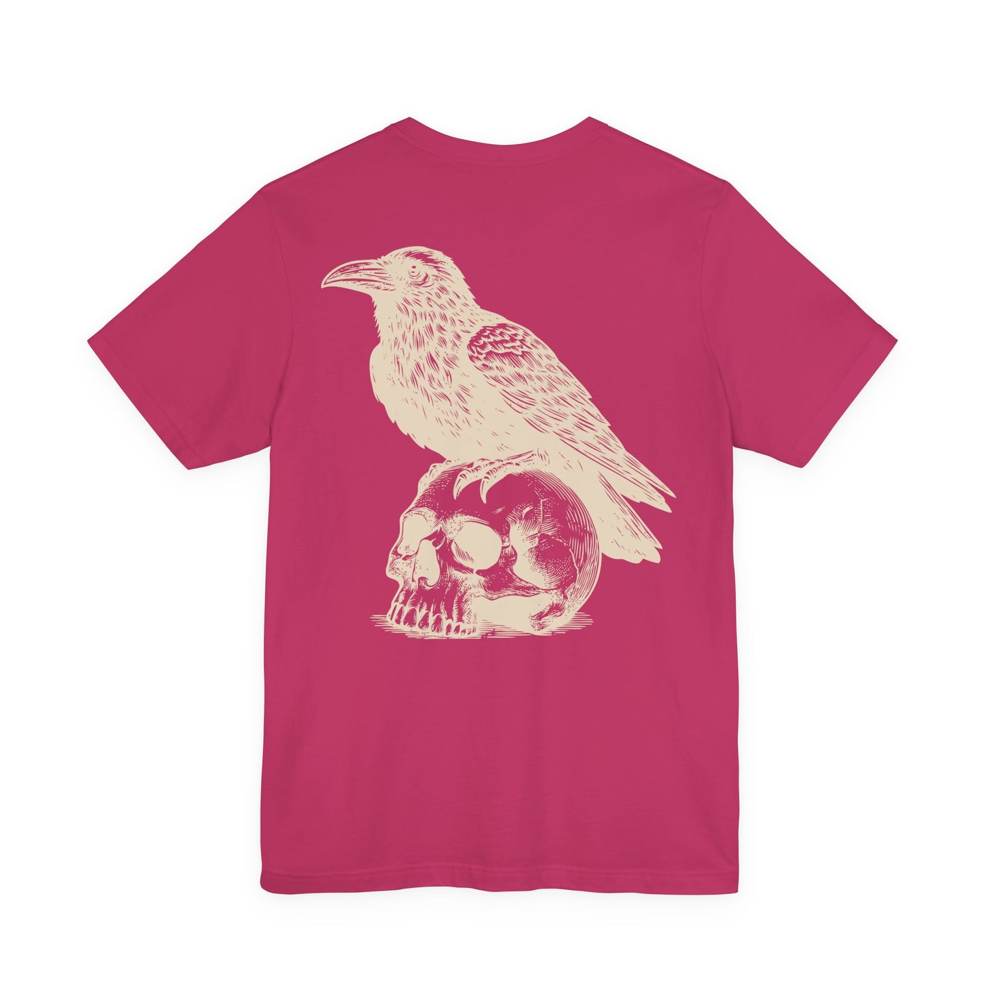 Reaper's Unisex Jersey Tee - Skull & Raven Graphic T-Shirt