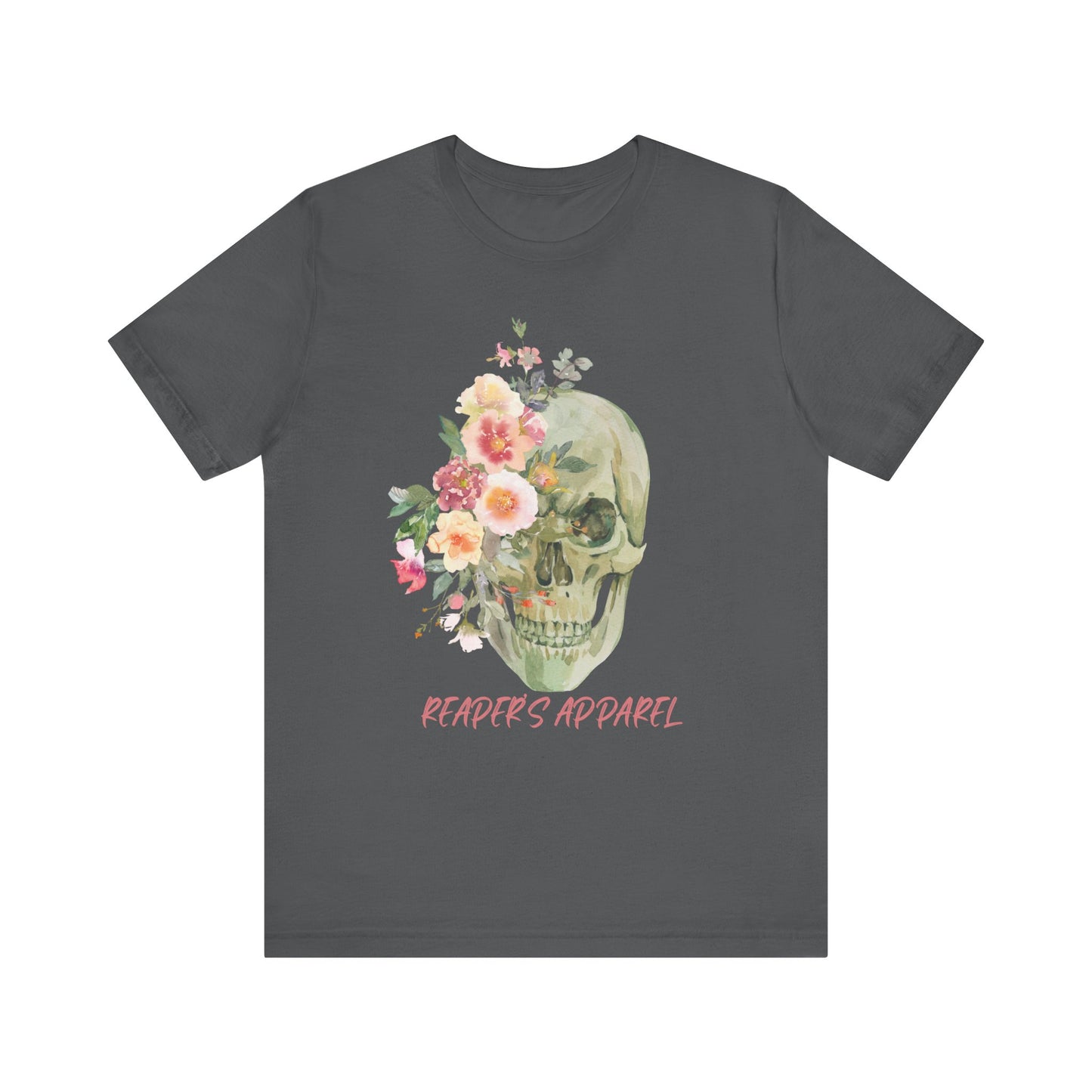 Floral Skull Graphic Tee, Unisex T-Shirt