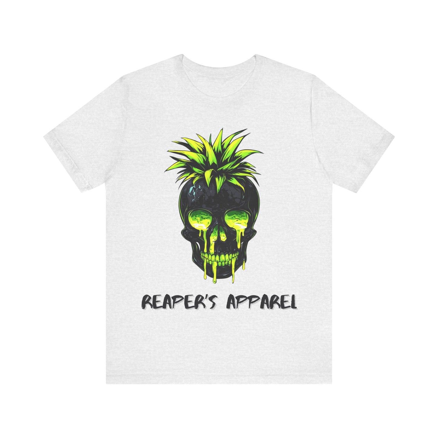 Edgy Neon Skull Graphic Tee