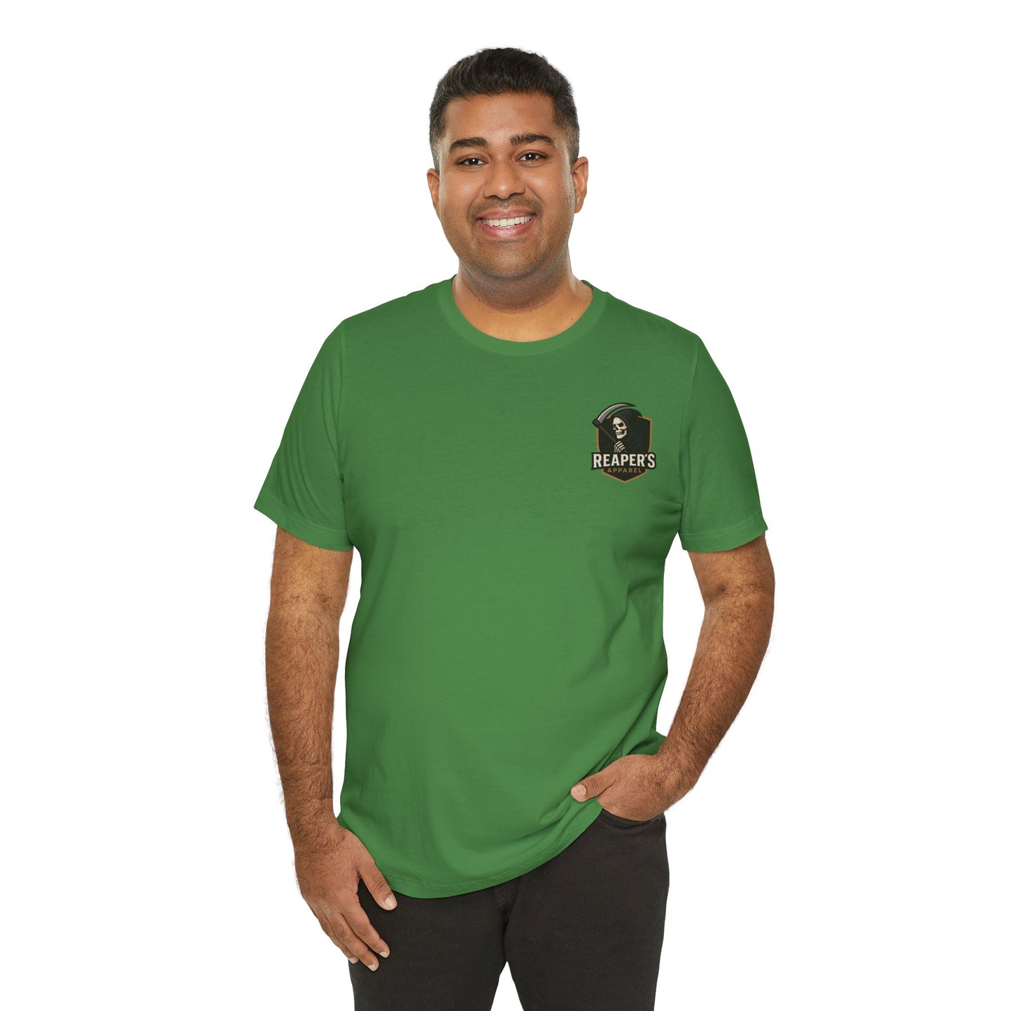 Edgy Racer Tee with Skull Graphic