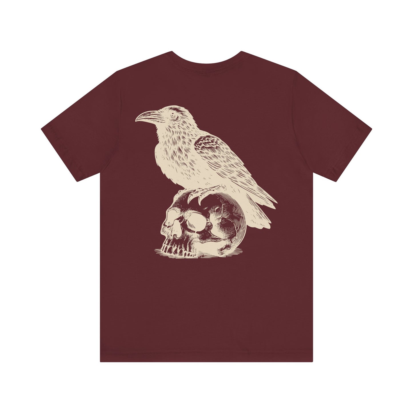 Reaper's Unisex Jersey Tee - Skull & Raven Graphic T-Shirt