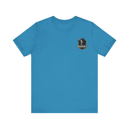 Edgy Racer Tee with Skull Graphic