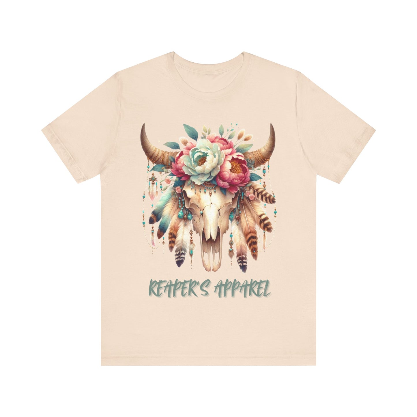 Boho Floral Skull, Vintage Graphic Shirt