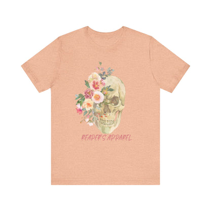 Floral Skull Graphic Tee, Unisex T-Shirt