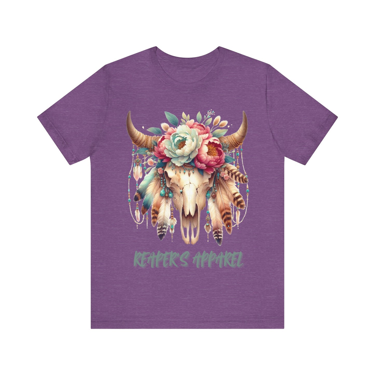 Boho Floral Skull, Vintage Graphic Shirt
