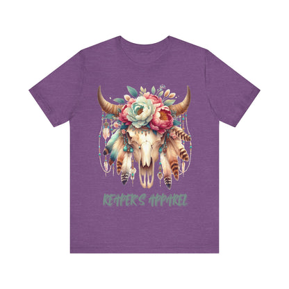 Boho Floral Skull, Vintage Graphic Shirt