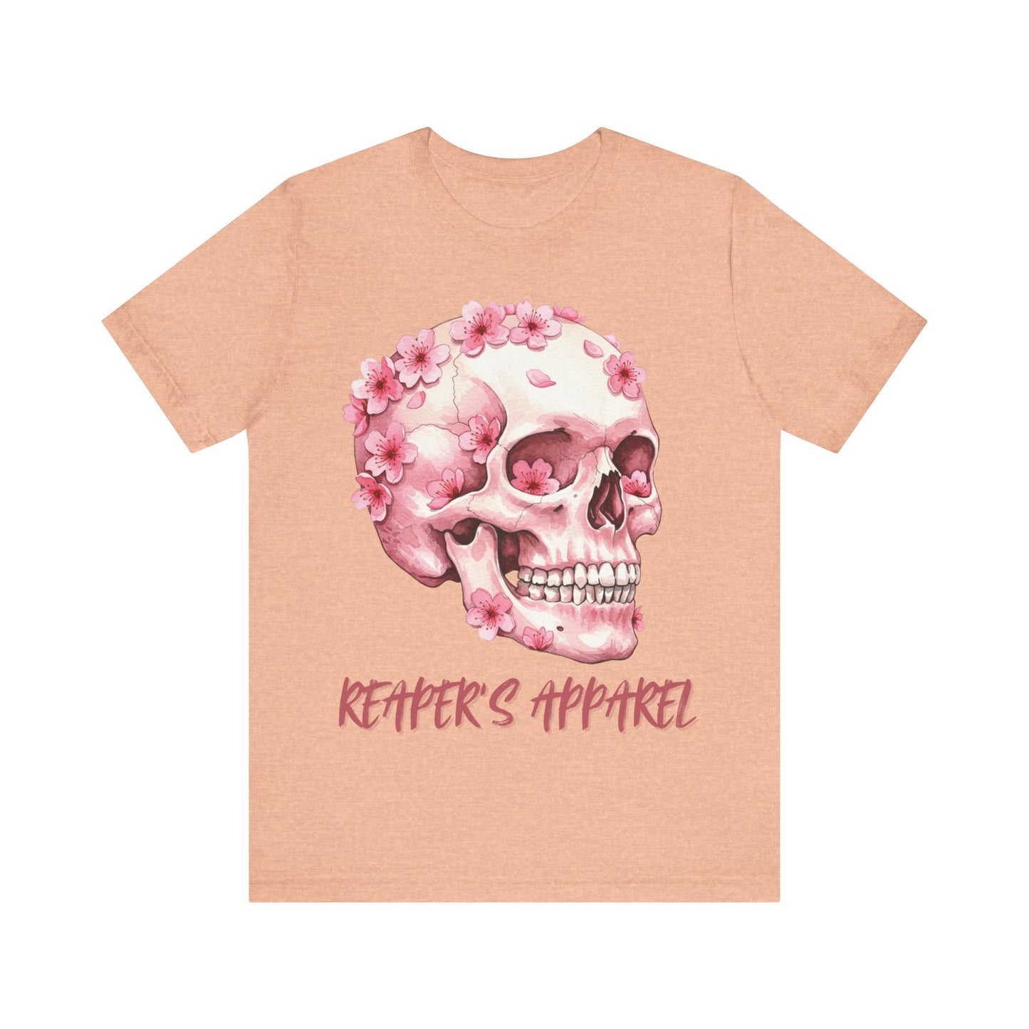 Pink Skull Flower Unisex Tee