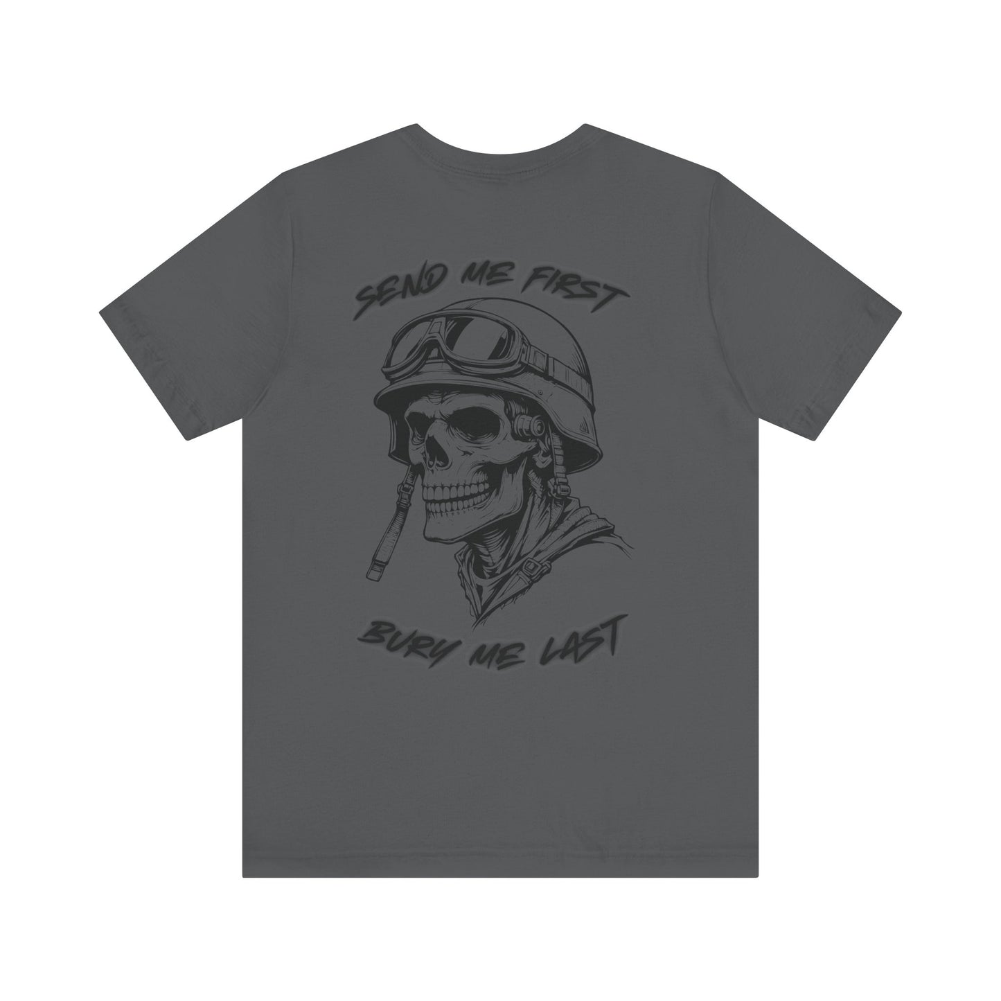 Military Skull Print Unisex Tee