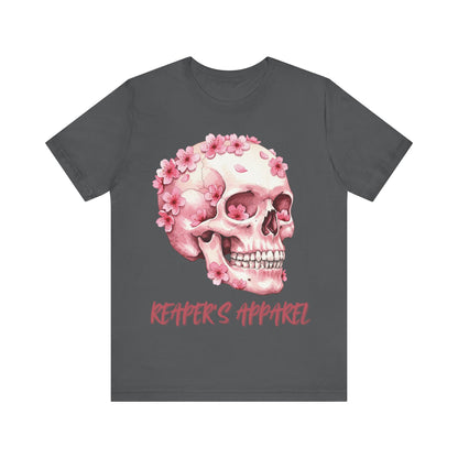 Pink Skull Flower Unisex Tee
