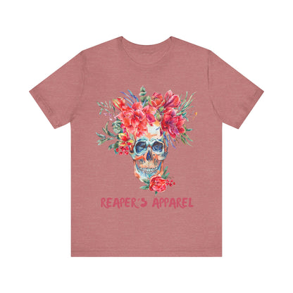 Floral Skull Tee - Short Sleeve Shirt