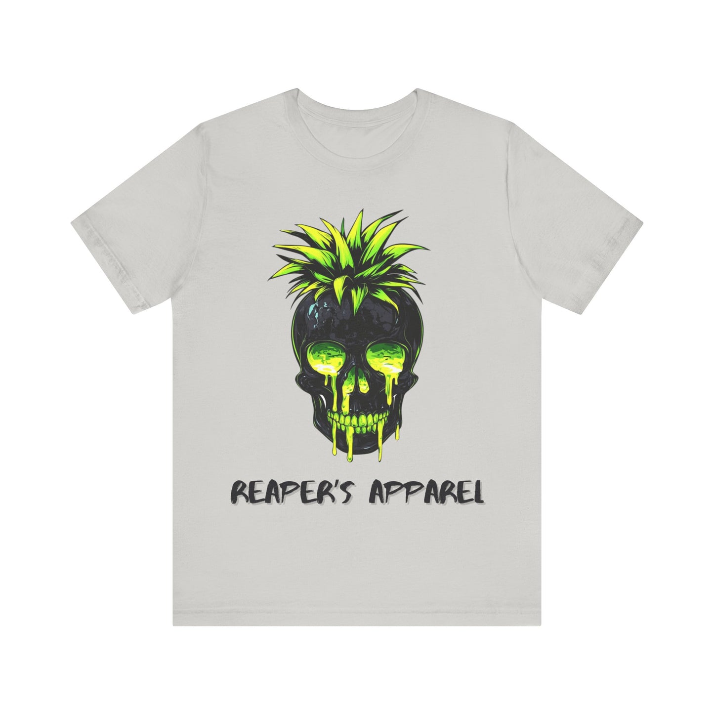 Edgy Neon Skull Graphic Tee
