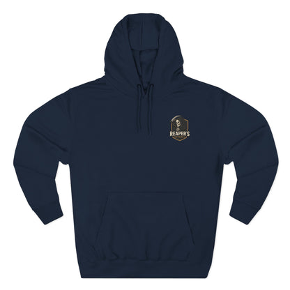 Three-Panel Fleece Hoodie with Bold Eagle Design