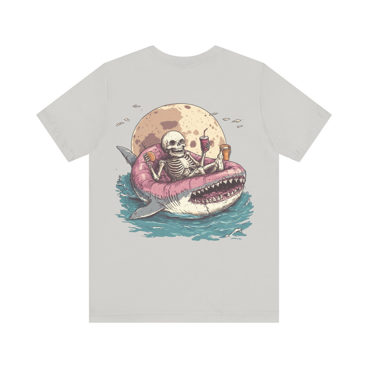 Skeleton Shark Summer Tee, Unisex Shirt