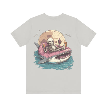 Skeleton Shark Summer Tee, Unisex Shirt