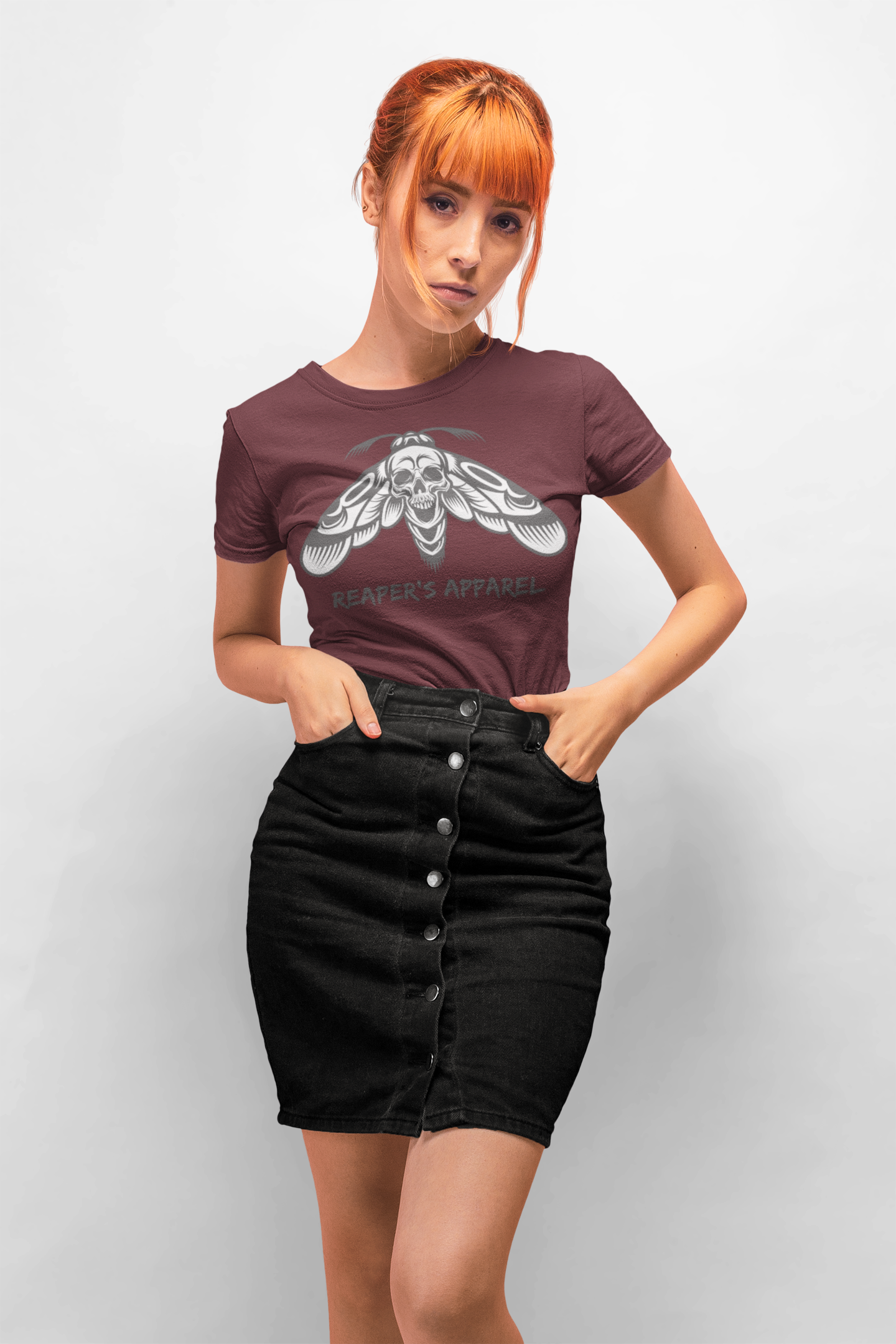 Gothic Moth Tee - Reaper's Apparel