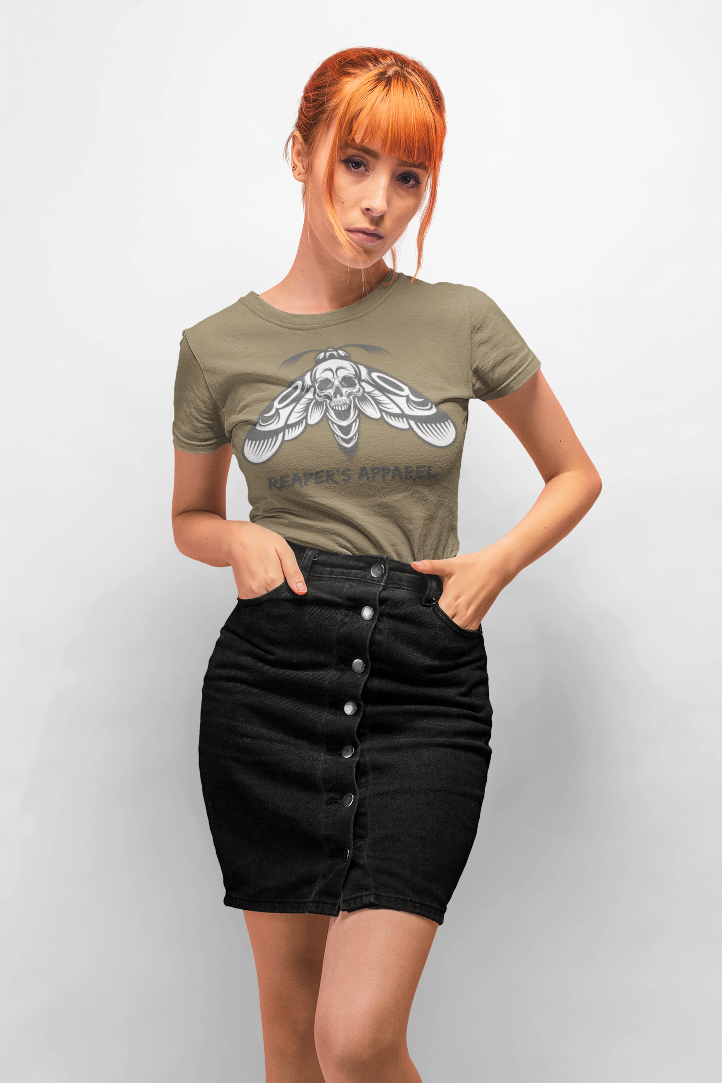 Gothic Moth Tee - Reaper's Apparel