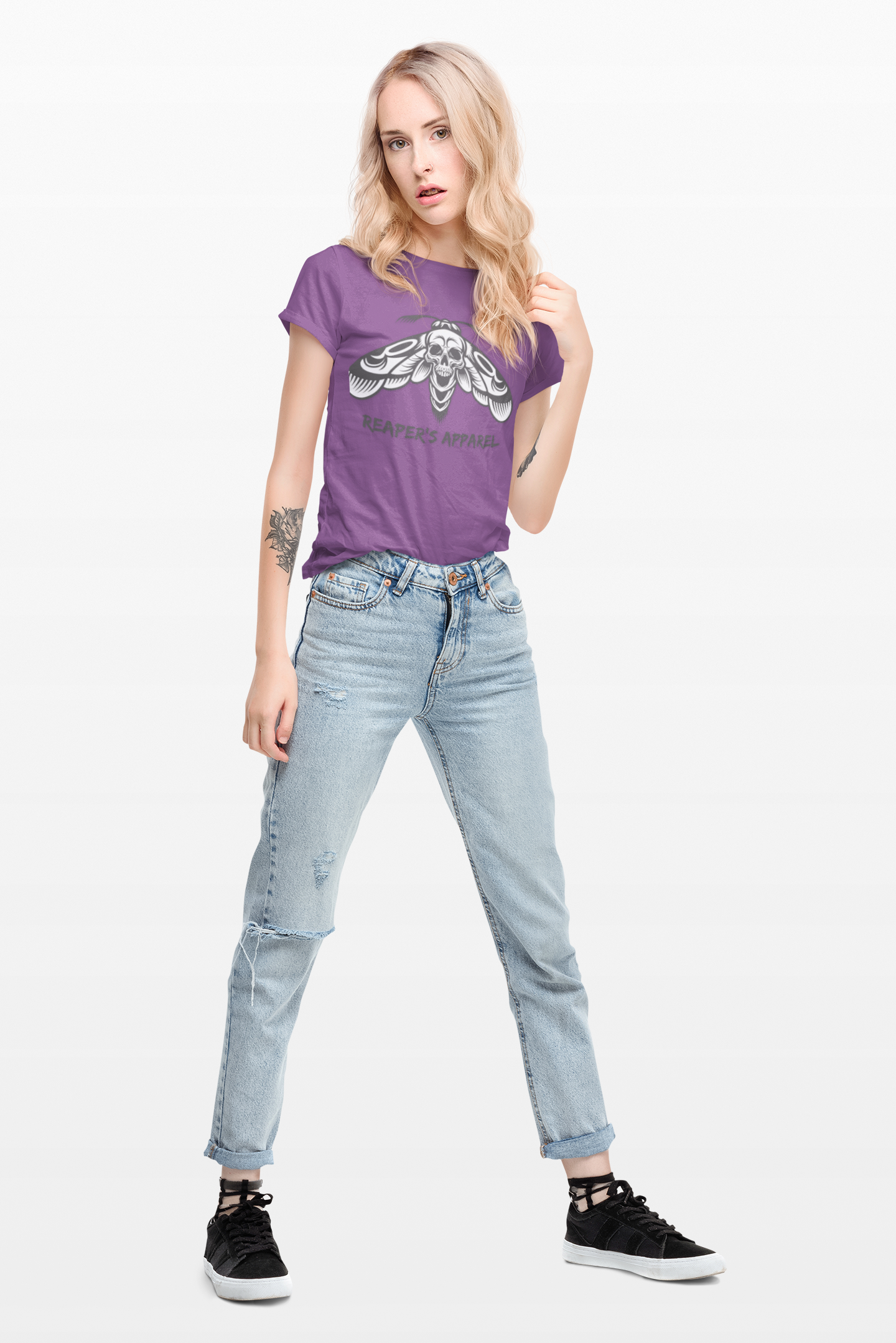 Gothic Moth Tee - Reaper's Apparel