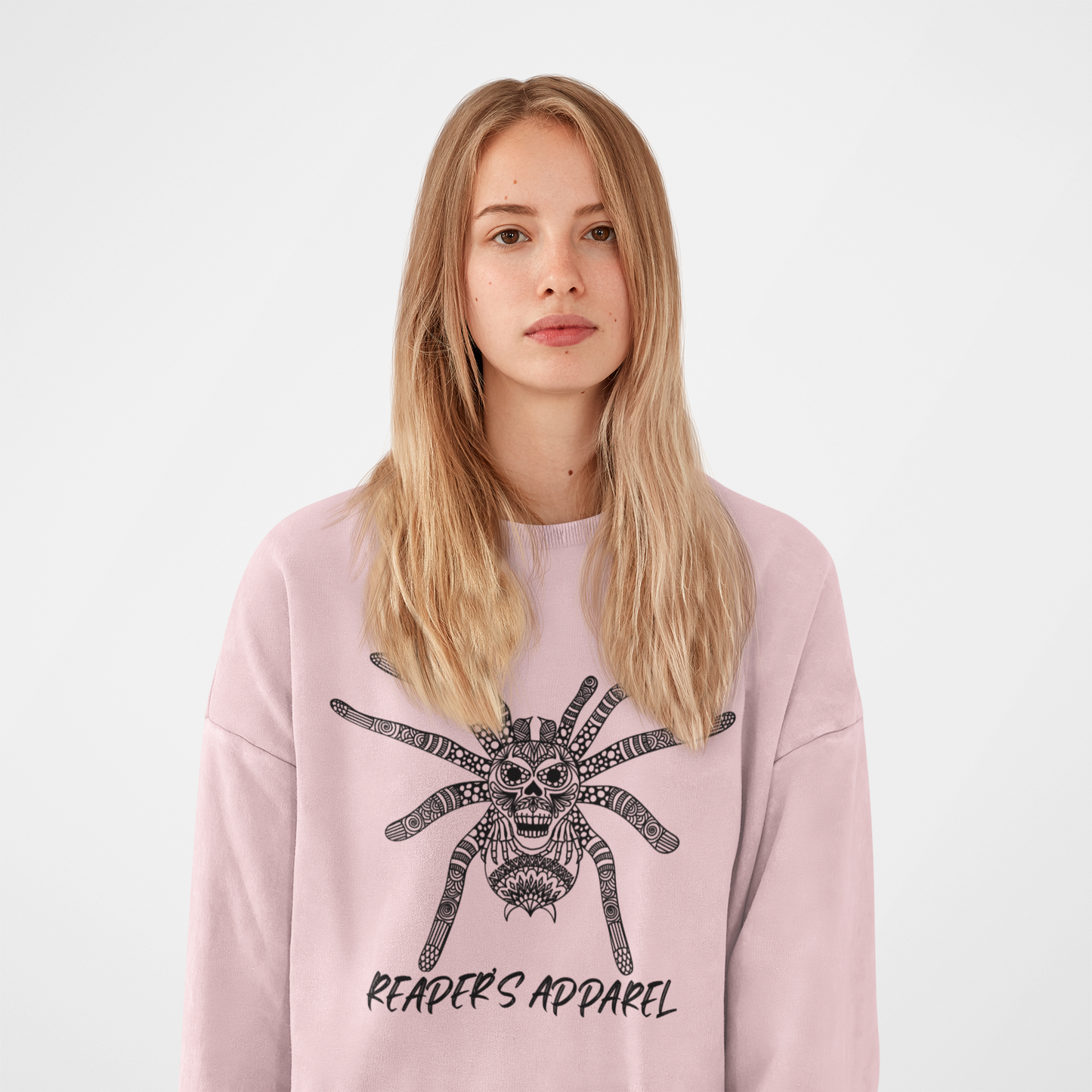 Spider Creepy Sweatshirt, Unisex Cozy Crewneck