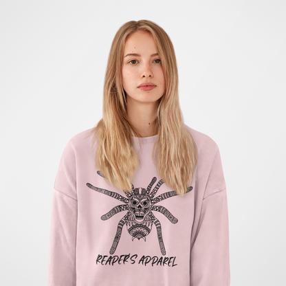 Spider Creepy Sweatshirt, Unisex Cozy Crewneck