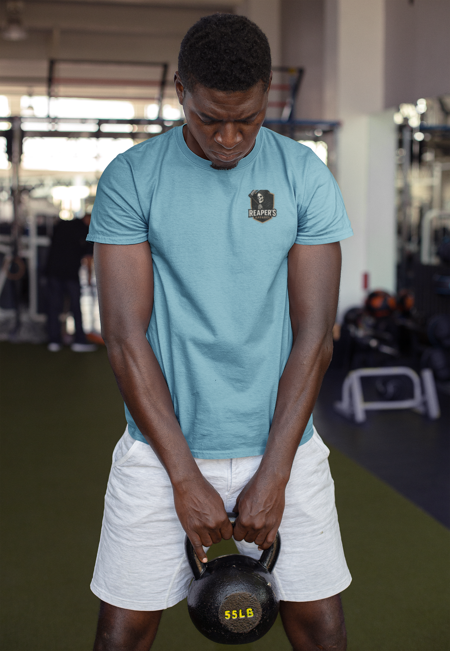 Bold Skull Workout Tee, Death by Barbell Shirt