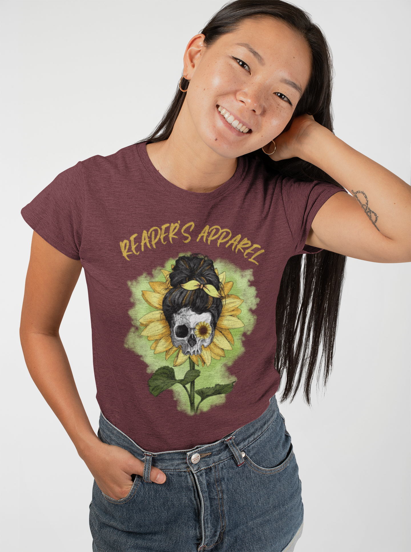 Skull Sunflower Tee