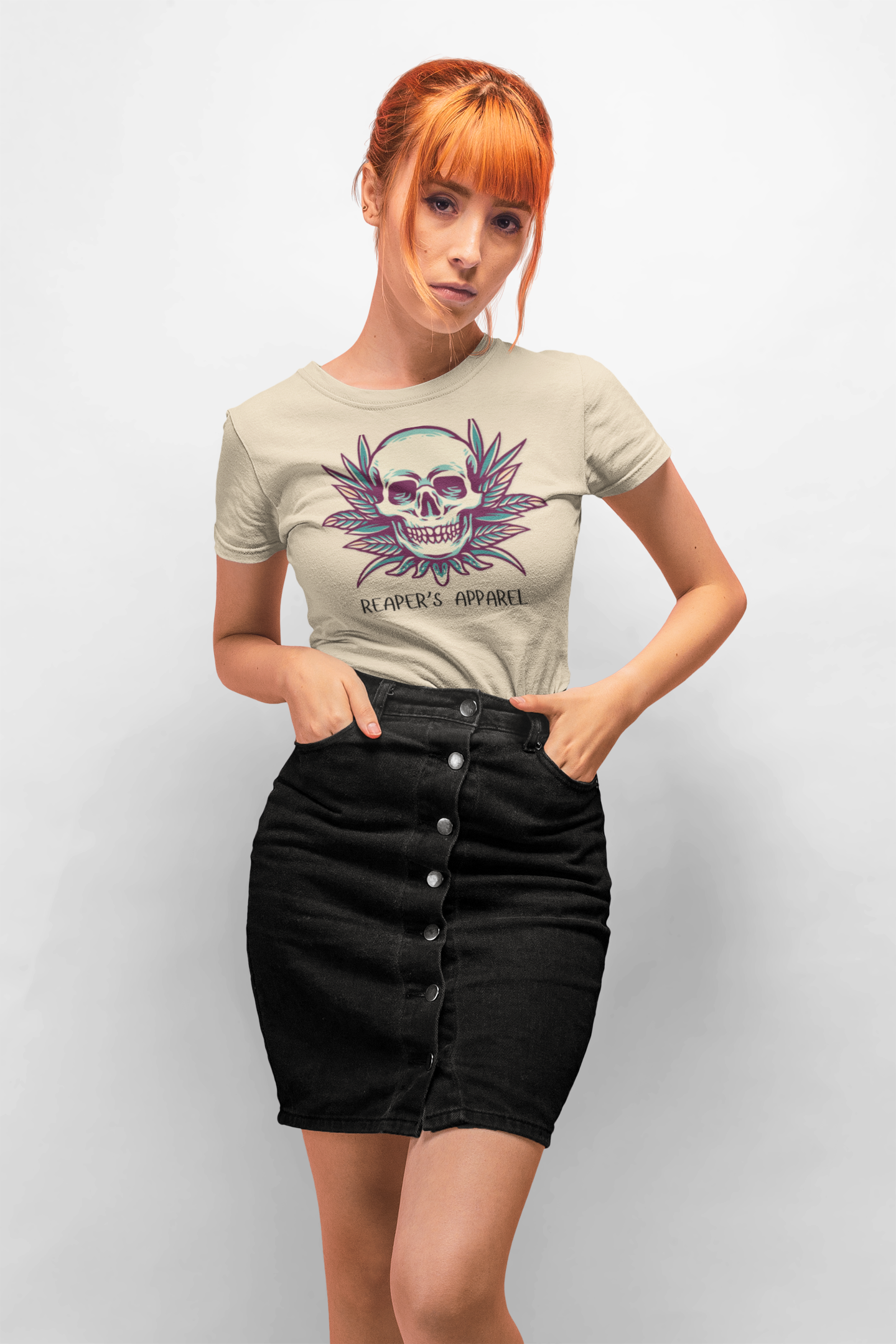 Edgy Skull Graphic Tee - Reaper's Apparel