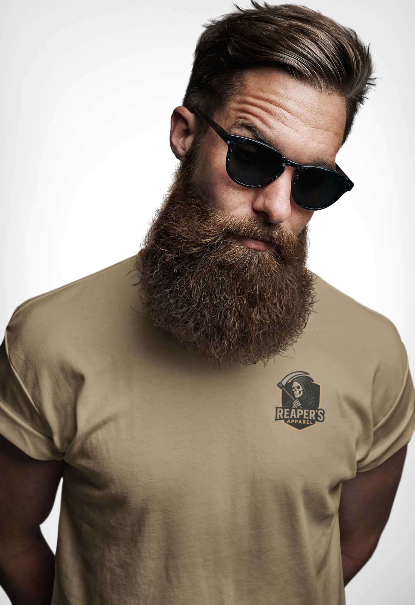 Grim and Bearded Skull Tee