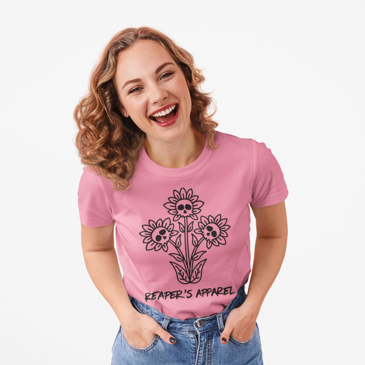 Reaper's Apparel Floral Skull Tee