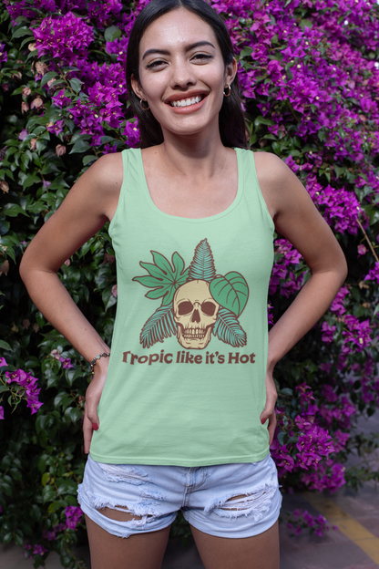 Tropical Skull Racerback Tank