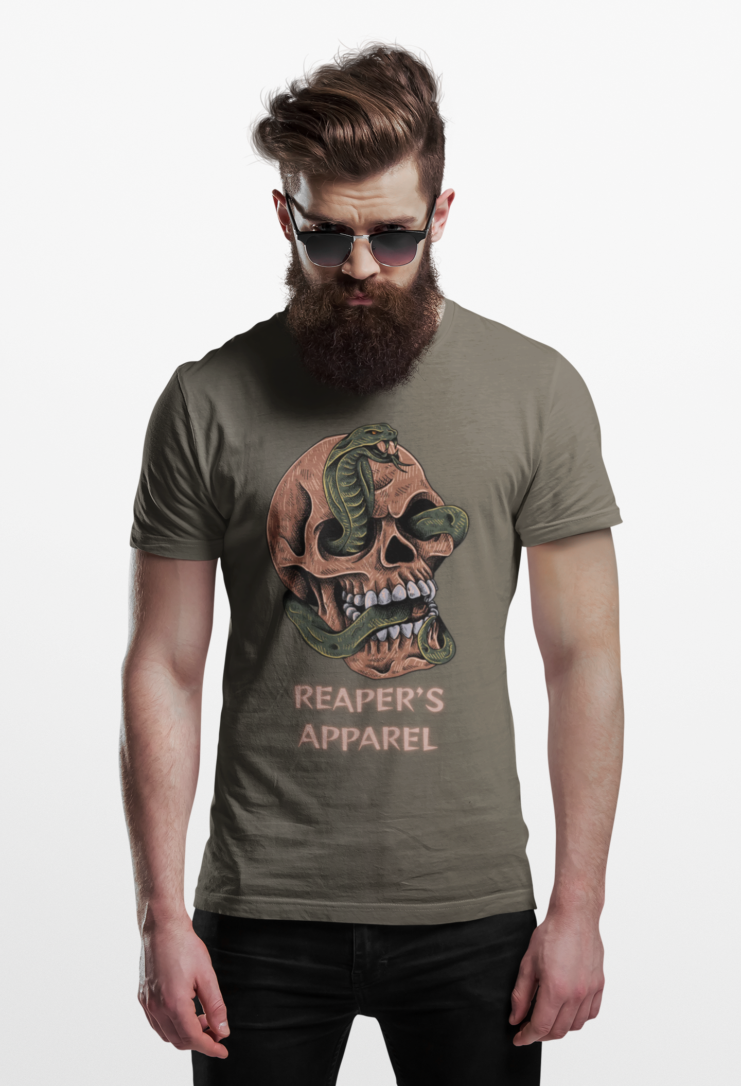Snake-Skull Graphic Tee | Reaper's Apparel