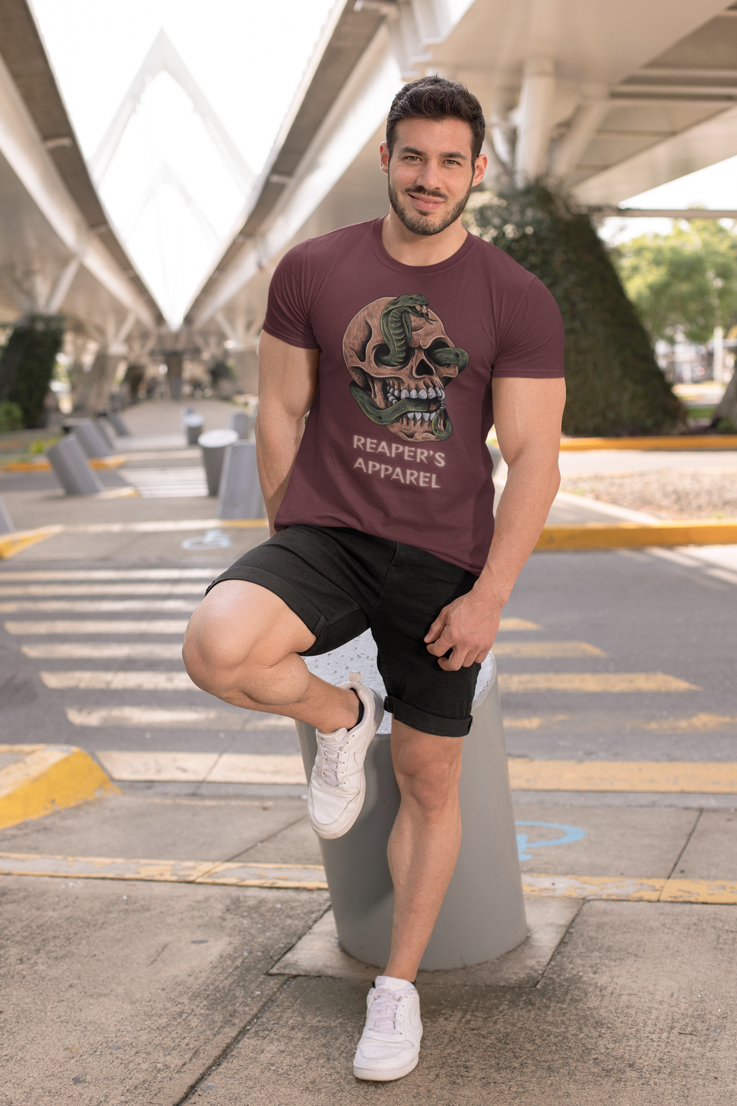 Snake-Skull Graphic Tee | Reaper's Apparel