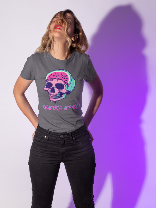 Funky Skull Watermelon Tee, Reaper's Apparel