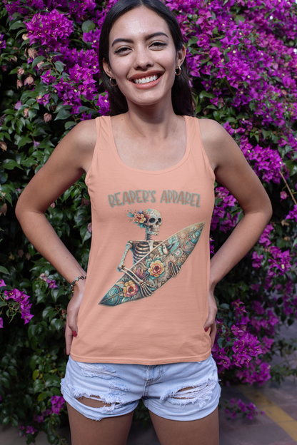 Surfing Skeleton Tank Top, Beachwear