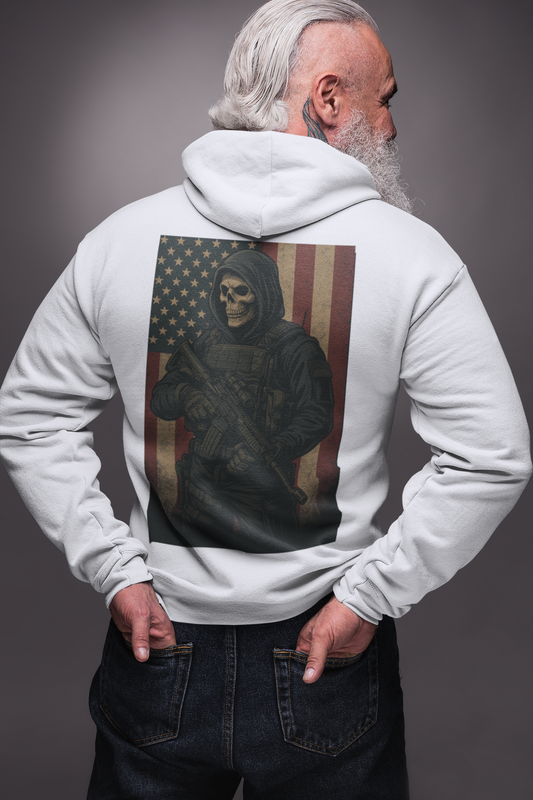 Gritty Graphic Hoodie, Patriotic Apparel