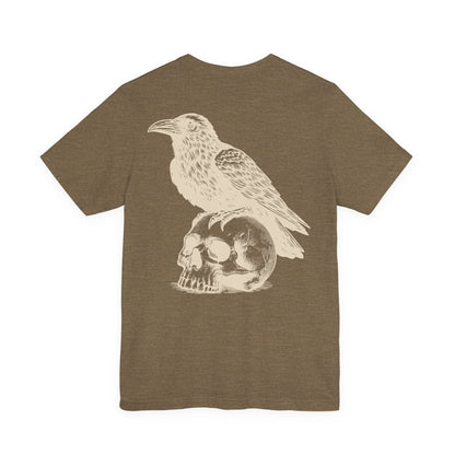 Reaper's Unisex Jersey Tee - Skull & Raven Graphic T-Shirt