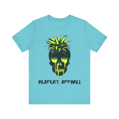Edgy Neon Skull Graphic Tee