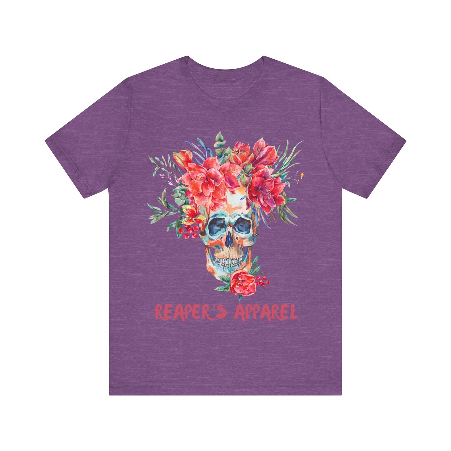 Floral Skull Tee - Short Sleeve Shirt
