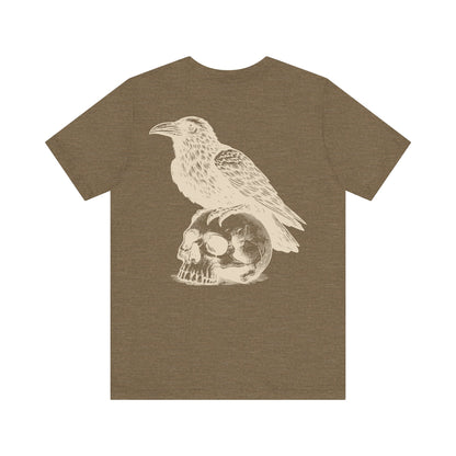 Reaper's Unisex Jersey Tee - Skull & Raven Graphic T-Shirt