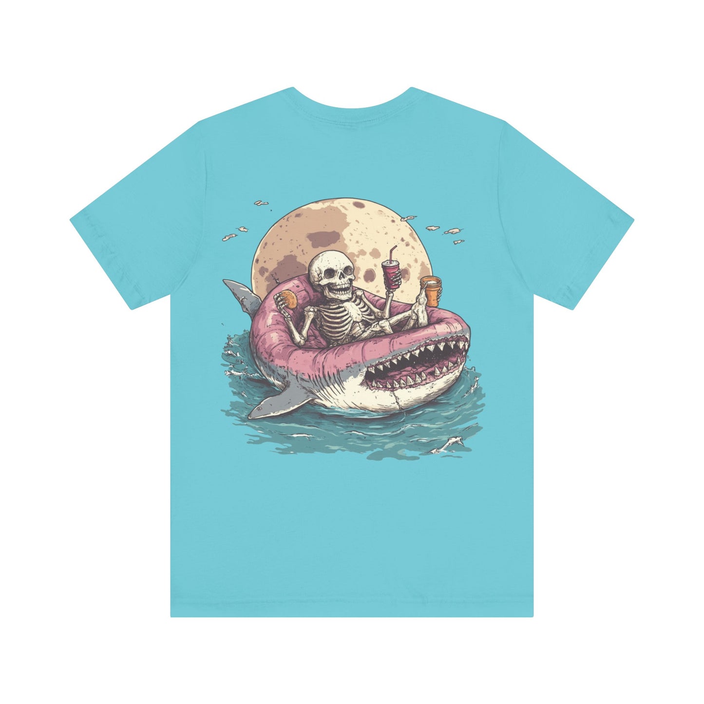 Skeleton Shark Summer Tee, Unisex Shirt