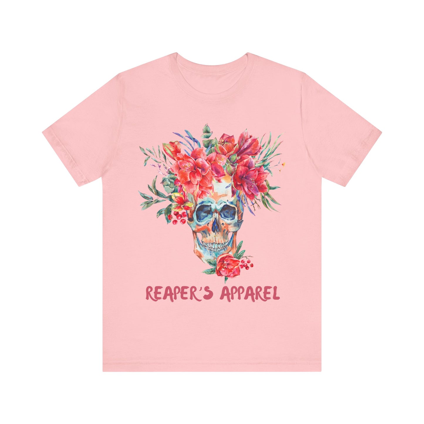 Floral Skull Tee - Short Sleeve Shirt