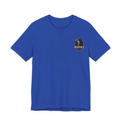 Edgy Racer Tee with Skull Graphic