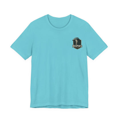 Edgy Racer Tee with Skull Graphic