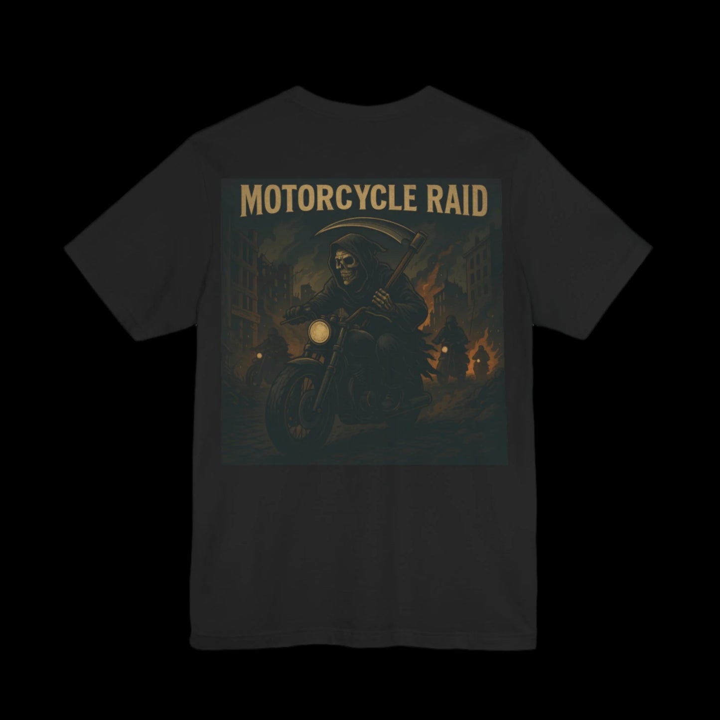 Motorcycle Raid Graphic Tee, Unisex