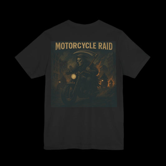Motorcycle Raid Graphic Tee, Unisex