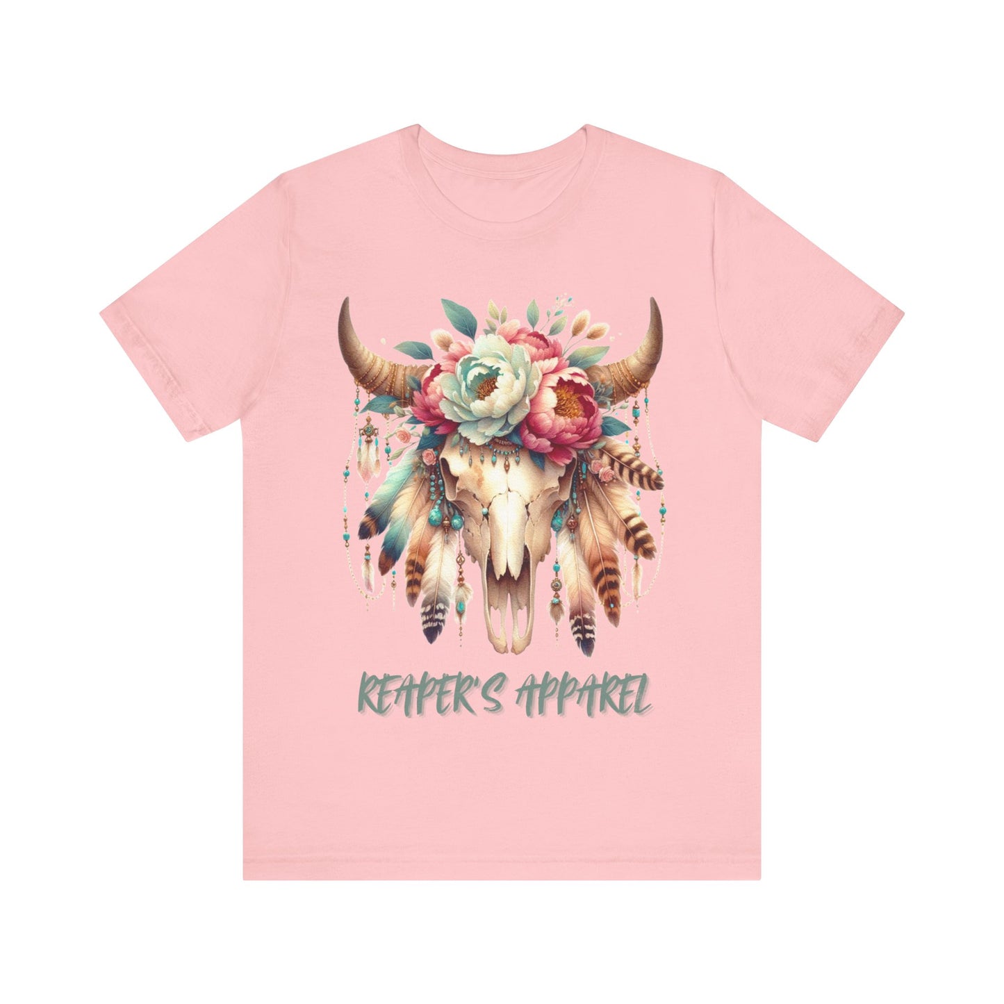 Boho Floral Skull, Vintage Graphic Shirt