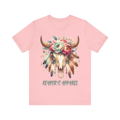 Boho Floral Skull, Vintage Graphic Shirt