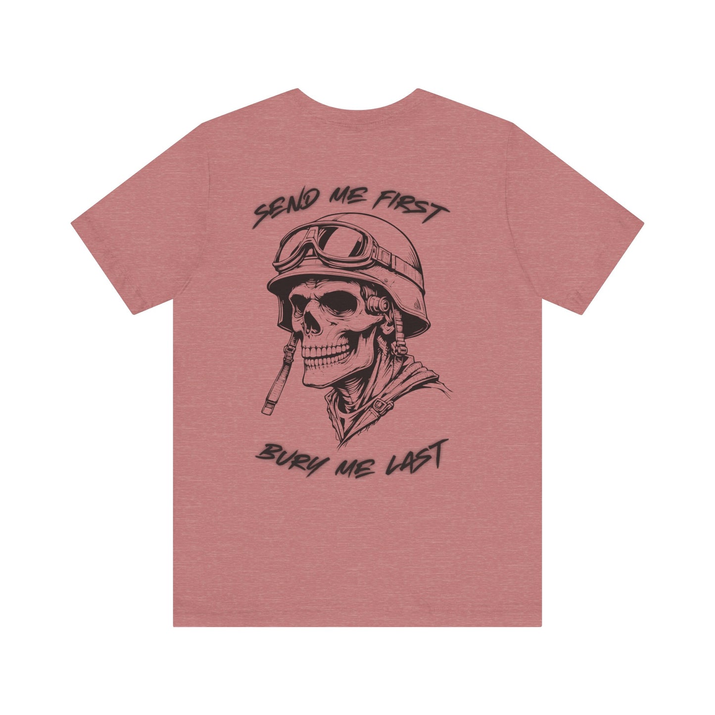 Military Skull Print Unisex Tee