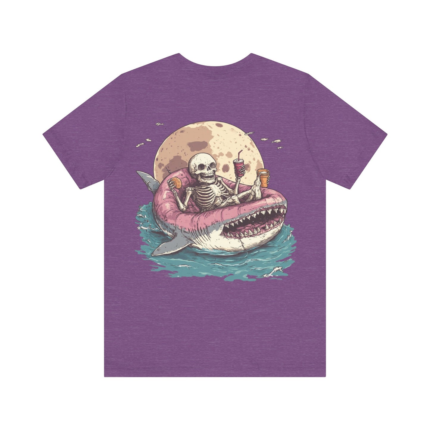 Skeleton Shark Summer Tee, Unisex Shirt