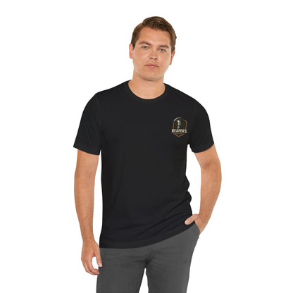 Edgy Racer Tee with Skull Graphic